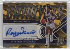 2021 Panini Spectra Catalysts Signatures Gold Prizm 7/10 Reggie Theus Auto 7o6