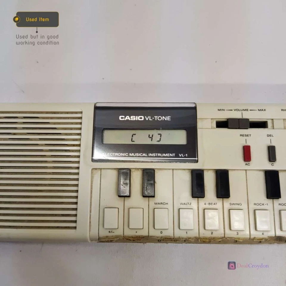 CASIO VL-TONE VL-1 ELEKTRONISCHES MUSIKINSTRUMENT KEYBOARD SYNTHESIZER VINTAGE - Bild 3 von 4