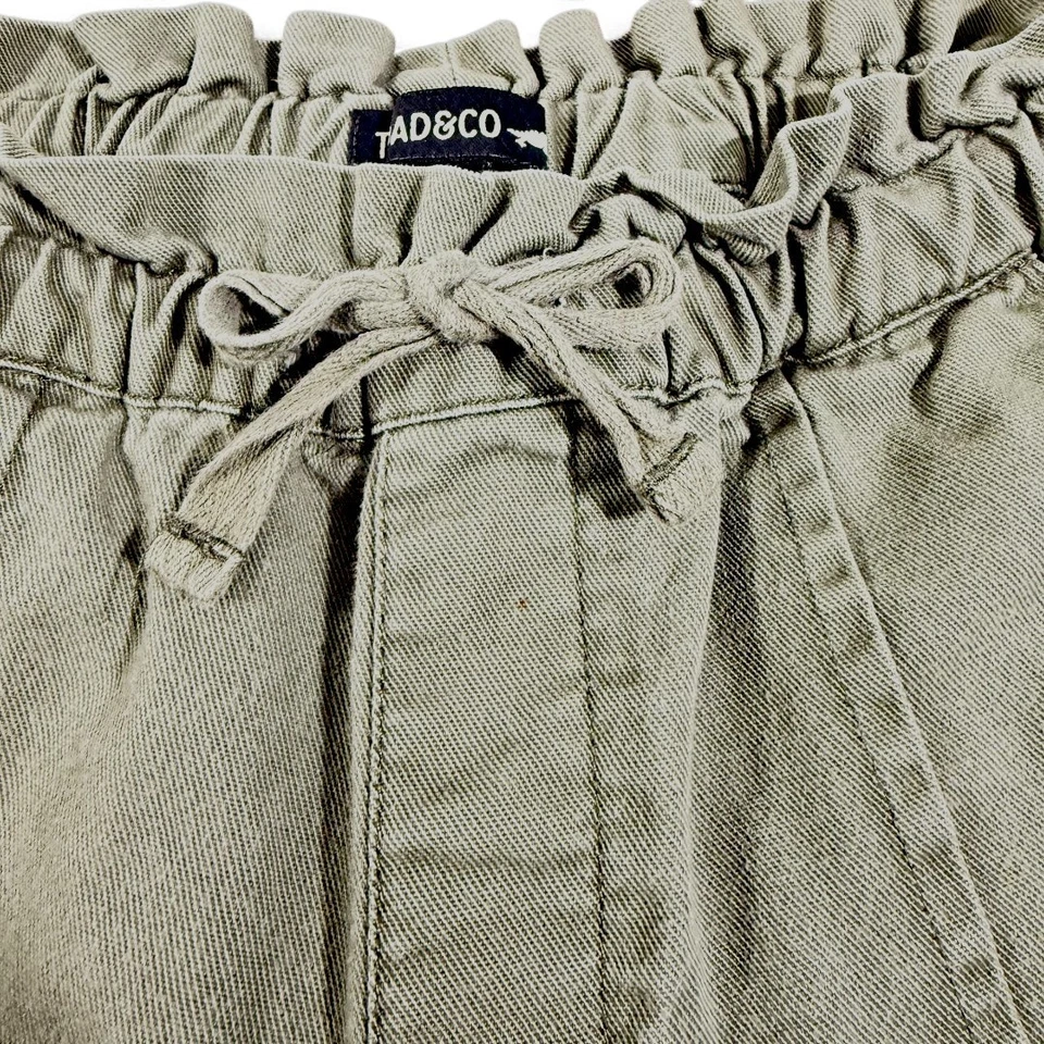 Toad&Co Molera Pull On Shorts Womens XS Organic Cotton Caterpillar Olive Green - Image 3 of 4