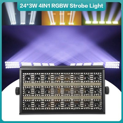 24x3W Matrix Beam LED Strobe Effect Lights DMX Dj Strobe Lights for Parties