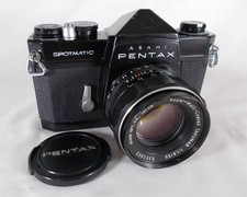 Fully refurbished Pentax SP film camera with SMC Takumar 55mm f/1.8 lens