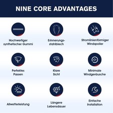 Scheibenwischer Vorne + Hinten Passend Für OPEL MERIVA A X03 BJ 2003 - 2010