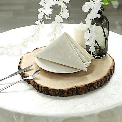 Natural Round Poplar 14-18'' wide Thick Wood Slices Wedding Party Centerpieces