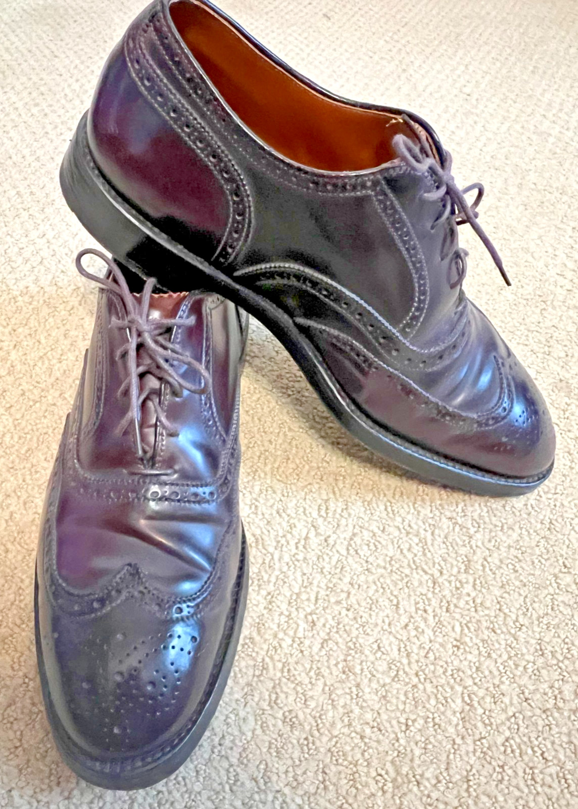 Alden 974 Color 8 Shell Cordovan Wing Tip Bal