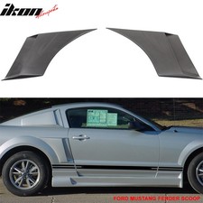 Fits 05-09 Ford Mustang Fender Scoop Unpainted Black- Pu