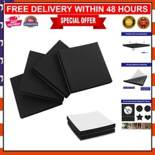 Durable 3/4 Inch Thick Neoprene Foam Pads with Strong Adhesive Backing - 4 Pack