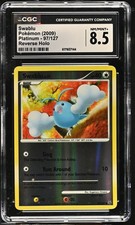 CGC 8.5 Swablu 97/127 Platinum Reverse Holo Pokemon Card