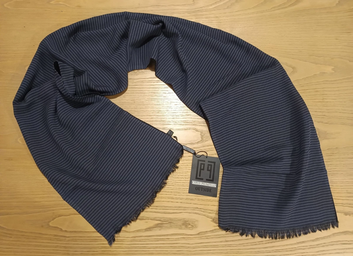 P.A.C. Merino Wool Navy - Scaldacollo multifunzione in lana merino, sciarpa, foulard, unisex, 10 possibilità di utilizzo