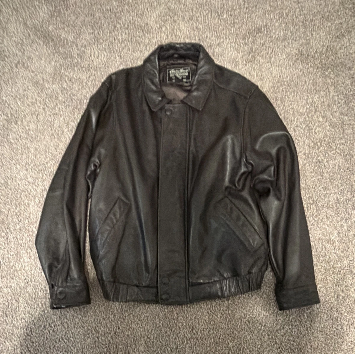 Eddie Bauer Leather Outer Shell Black Coats, Jackets & Vests for