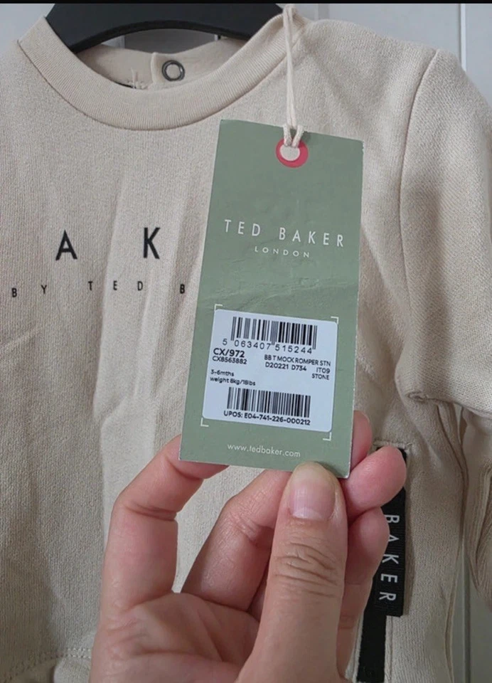 Smart Ted Baker Baby Boy Mock Outfit - All In One Tracksuit 3-6 Months - BNWT! - Image 4 of 4