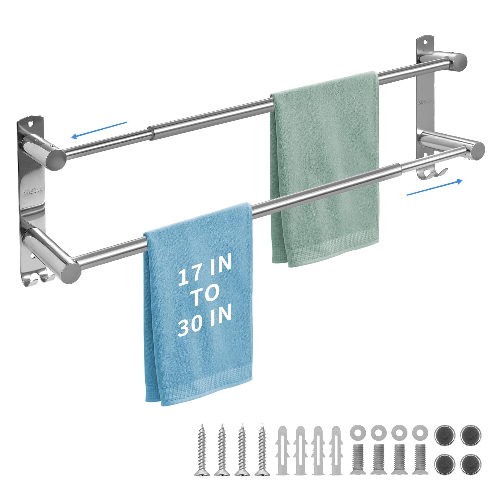 Bar 24 Inch Bath Towel Rack For Bathroom Towel Rod Stainless