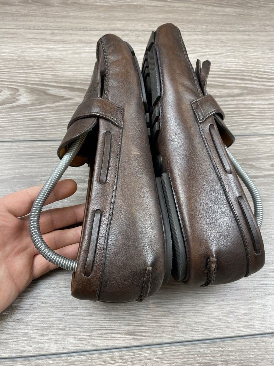 Church\'s Men\'s Leather Monk Strap Fringe Detail Dress Loafers Brown Size 8.5 Church main image 2