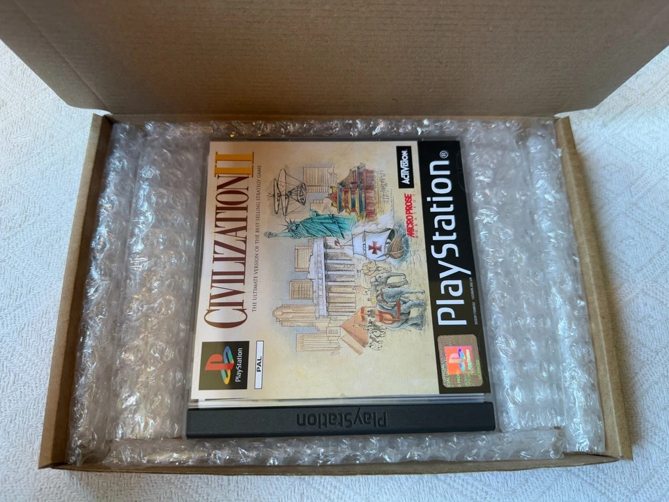 Civilization II PS1 - UK PAL VGC CIB with Reg & Technology Tree - Tracked - Image 3 of 4