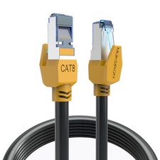 6 ft Heavy Duty Cat 8 Ethernet Cable High Speed 26AWG 40Gbps 2000Mhz LAN