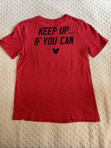 Gap Kids Disney Shirt Mickey Mouse Regular Fit Red T Shirt Unisex Kids L (9/10) - Picture 7 of 7