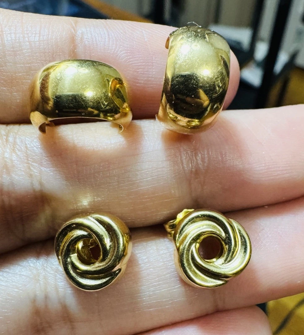 Saudi Gold Stud Fine Jewelry for Sale | Shop Designer Jewelry | eBay