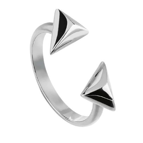 BREIL ROCKERS JEWELS ORECCHINI PENDENTI IN ACCIAIO IP ROSE CON BORCHIE