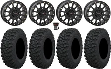 System 3 SB-5 Black 15" Wheels 32" Trekker Tires Can-Am Renegade Outlander