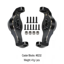 2XBrass Caster Blocks C-Hubs Counterweight for Traxxas TRX4 TRX6 1/10 RC Crawler
