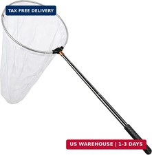 Upgraded Insect and Butterfly Net with 12" Ring, 24" Net Depth,2mm Mesh Holes -