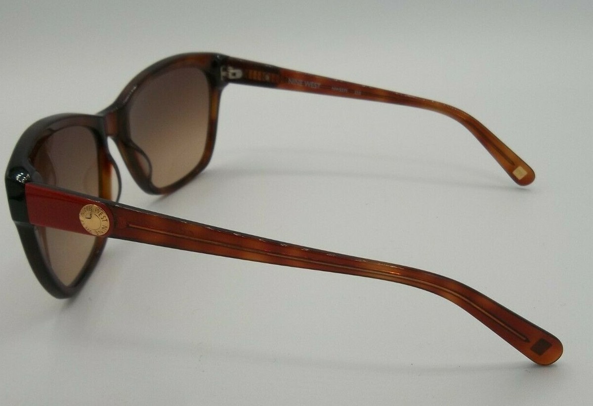 NINE WEST Vintage Sunglasses NW557S NEW! 100% Authentic Classic Style RARE $200 Nine West Womens Square Sunglasses Brown Tortoise Shell  main image 4