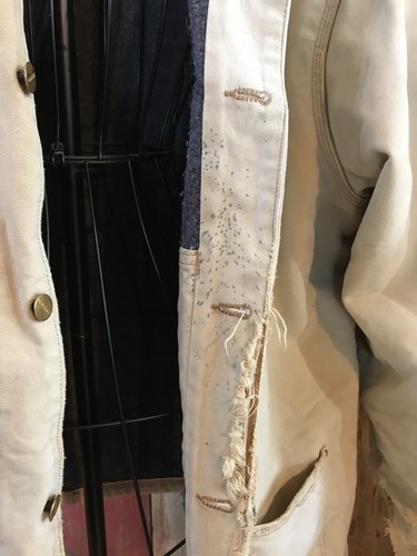 Carharrt Jacket Coat C001 Blanket Lined sz XL very distressed......w1 - Picture 8 of 10