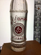 8.75” 7 OZ DECO ACL SODA BOTTLE ST JAMES BEVERAGES MINN MN MINNESOTA . 