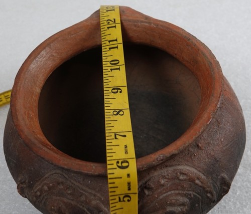 PRE COLUMBIAN COSTA RICAN CENTRAL VALLEY ARCHAEOLOGICAL FACE HANDLED BOWL - Picture 9 of 12