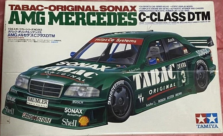 TAMIYA 1/24 Tabac-Orginal Sonax AMG Mercedes C-Class DTM Model Kit 24143  Japan