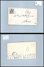 Storia postale Regno VEII da Trapani a Palermo sassone 12
