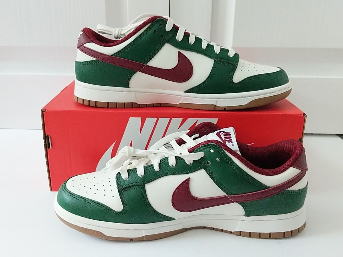 Nike Dunk Low Retro - Gorge Green (FB7160-161) Sail Team Red Nike Dunk Low Retro - Gorge Green (FB7160-161) Sail Team Red