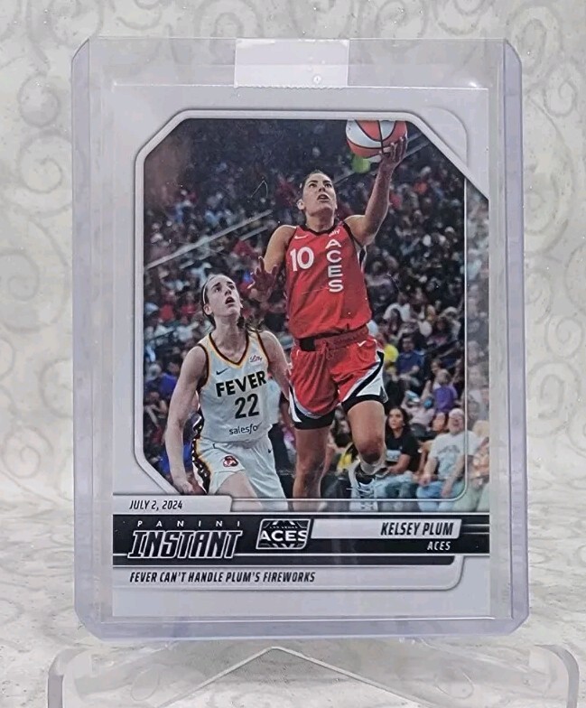 2024 Panini Instant WNBA #131 Kelsey Plum Aces / Caitlin Clark Fever