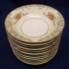 JYOTO CHINA-DESSERT/FRUIT BOWL-FAIRMONT PATTERN-OCCUPIED JAPAN-5 5/8" 10 @ 4.99