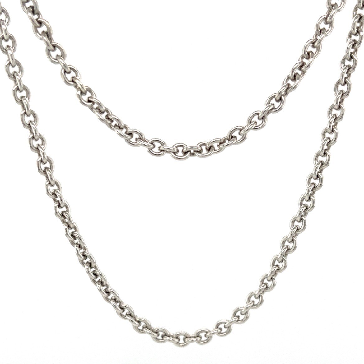 JAMES AVERY STERLING SILVER gr CABLE LINK CHAIN LONG NECKLACE
