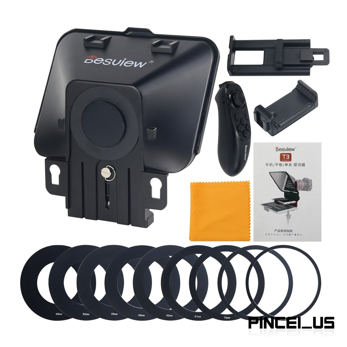 Besview T3 Teleprompter 本体 Bestview T3 Teleprompter for DSLR Camera for iPad Smartphone