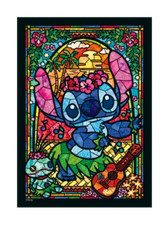 New Disney 266 Piece Jigsaw Puzzle Stitch Stained Glass 18.2x25.7cm from Japan