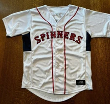 Lowell Spinners White OT button down Jersey size Small