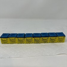 Vintage Lot 8 Triangle Pool Chalk Tweeten Fiber Co Billiard Chicago, IL AA48