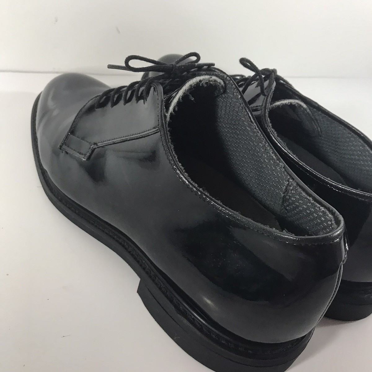 Bates Vibram 00941A High Gloss Black Military Uniform Oxford Mens Shoes 11.5 D Bates High Gloss Black Oxford Mens Size 11.5D | Mercari main image 3