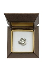 American Staffordshire Terrier, Amstaff - Hundebrosche in Geschenkbox, elegante