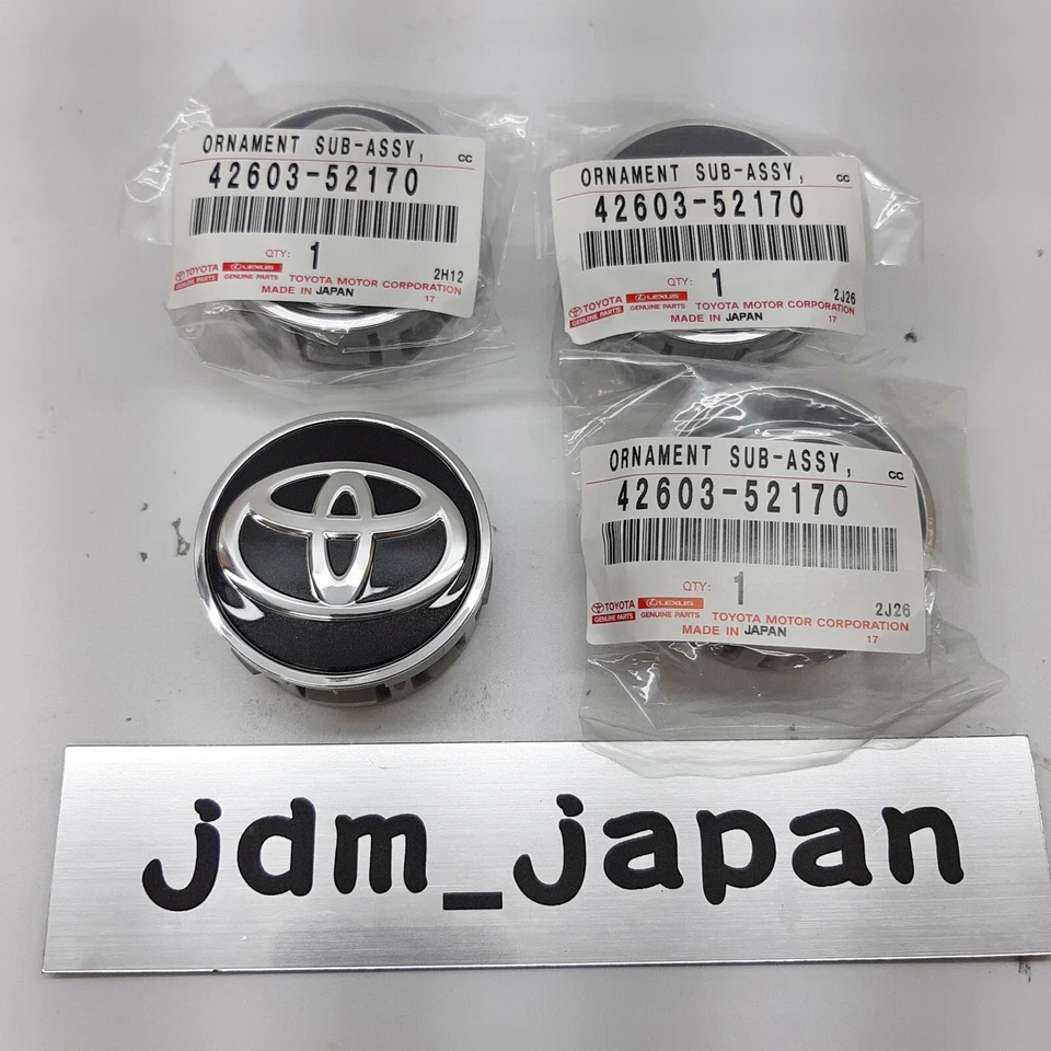 Juego de 4 Tapacubos Tapacubos Centrales Toyota Prius Corolla Original OEM NUEVO 42603 Foto 4 de 4