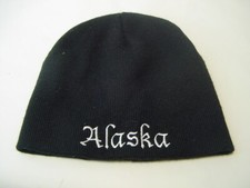 BLACK ALASKA BEANIE SOCK HAT