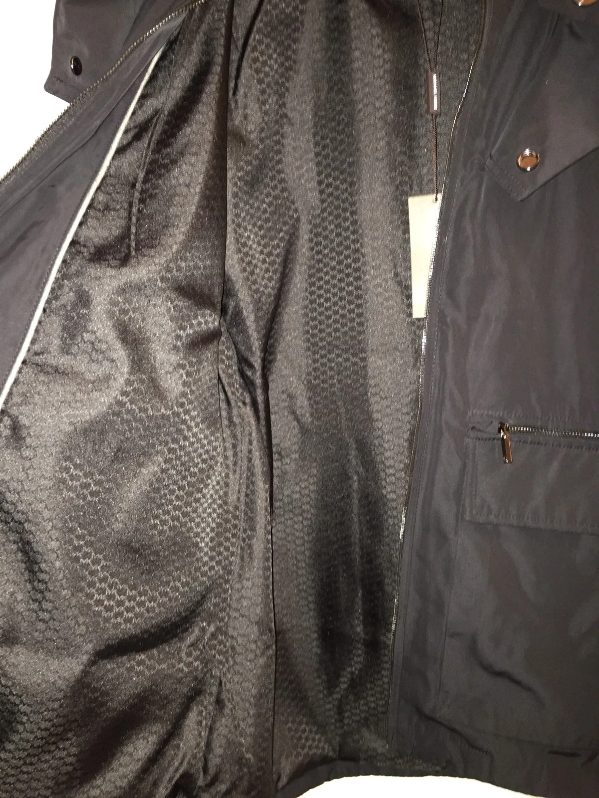 NWT $500 Michael Kors Convertible Hooded Black Outerwear Jacket Men's Coat L