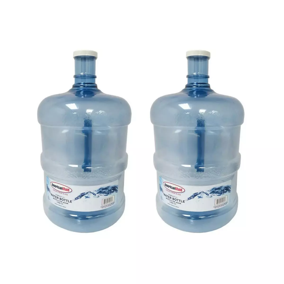 (2 Pack) Large Reusable 3 Gallon Water Bottle Jug Container BPA Free Home  Office