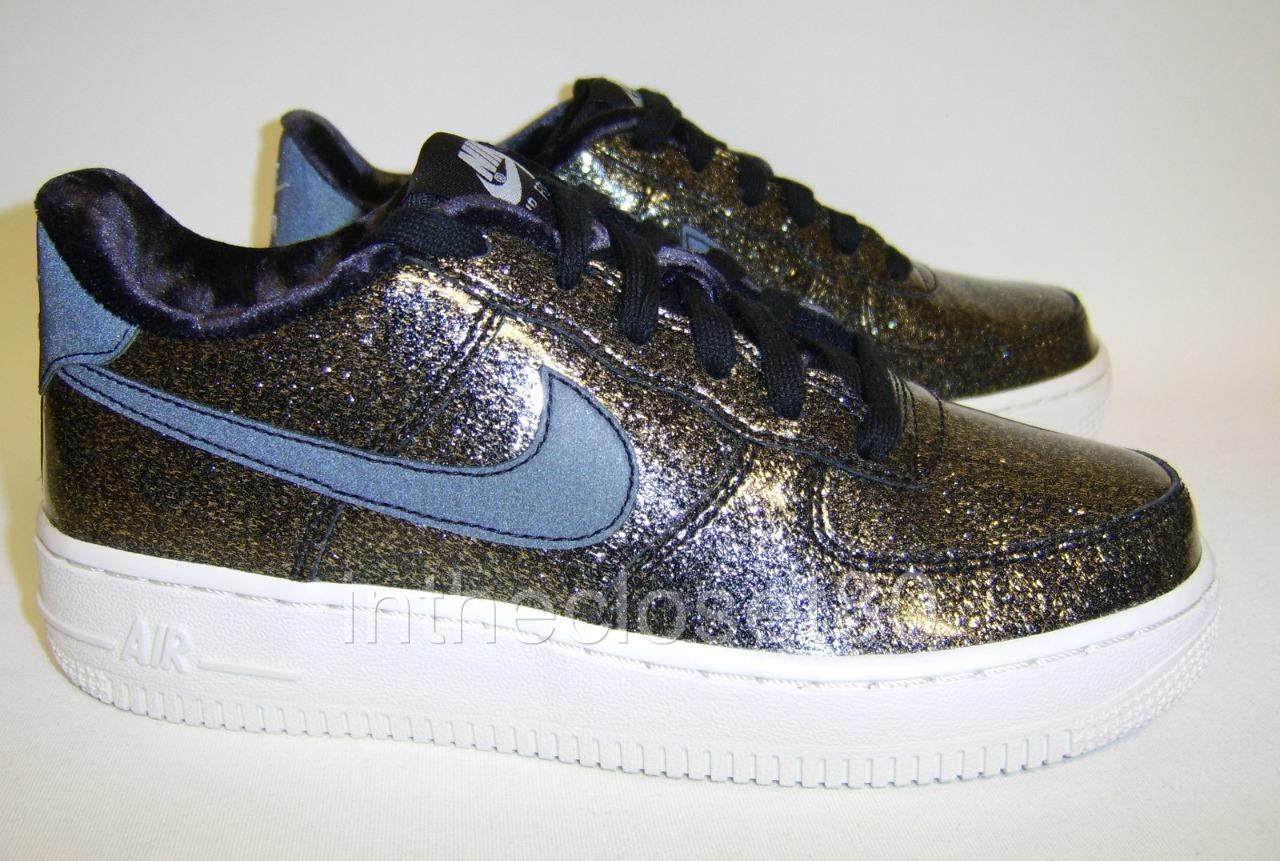 Nike Air Force 1 Pinnacle QS GS Glitter Black Glacier b Juniors Boys Girls Women Nike Air Force 1 Pinnacle QS GS Glitter Black Glacier b Juniors Boys Girls Women