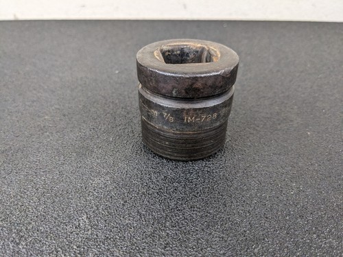 #bj724 Snap On Square Impact Socket 1" Drive 4-Point SAE 7/8" IM728 - Picture 5 of 12