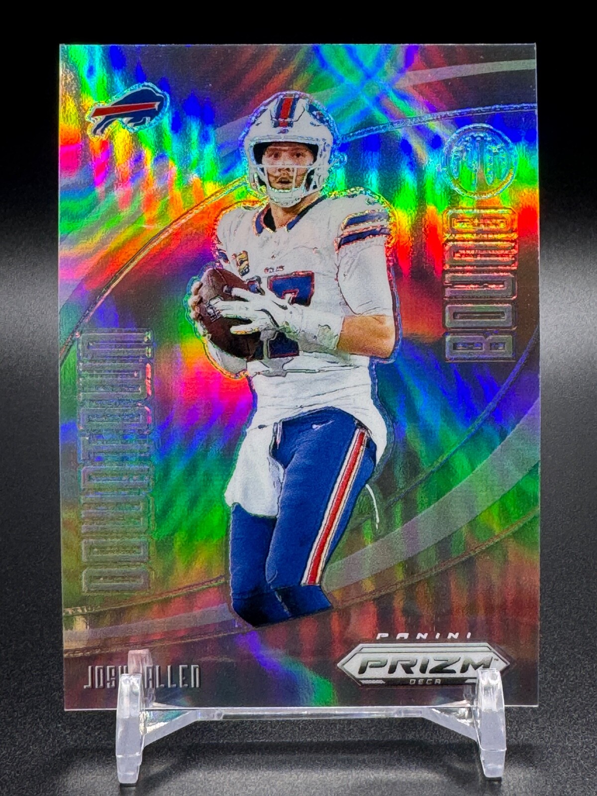 2024 Panini Prizm Deca Josh Allen Downtown Bound Silver PRIZM Buffalo Bills