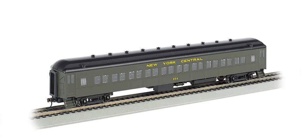 Wagon Voyageurs éclairé Pullman PRR - Bachmann 13902 - Echelle HO 1/87 - NEUF