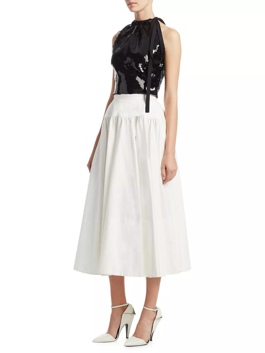 Calvin klein white sequin cheap dress