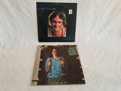 2 LP Lot ~ James Taylor ~ Dad Loves His Work & Mudslide Slim ~ Very Nice